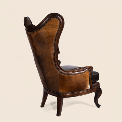 Antoinette Crocodile Leather Accent Chair