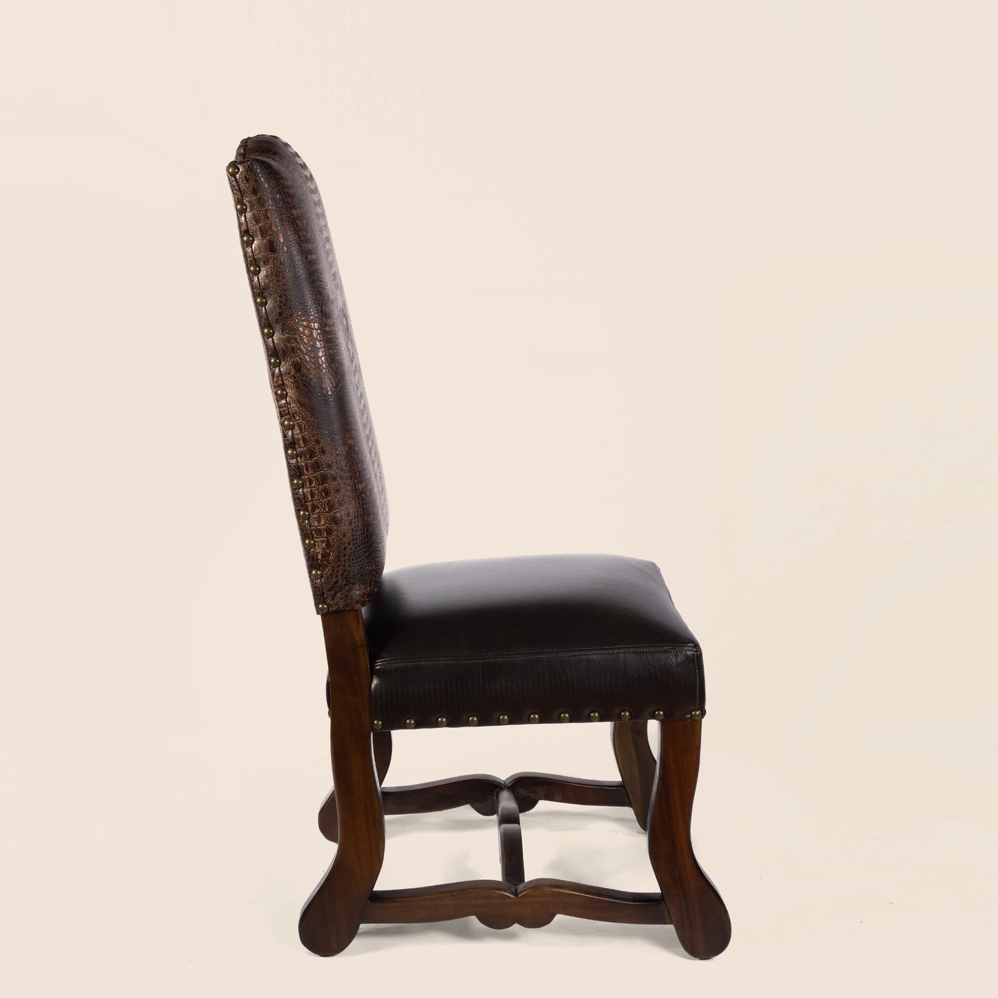 Calloway Crocodile Leather Dining Chair